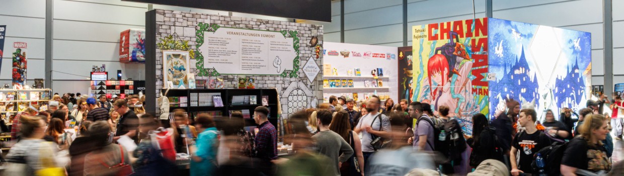 Viele Besucher:innen am Egmont-Manga-Stand auf der Manga Comic Con 2025 Viele Besucher:innen am Egmont-Manga-Stand auf der Manga Comic Con 2025